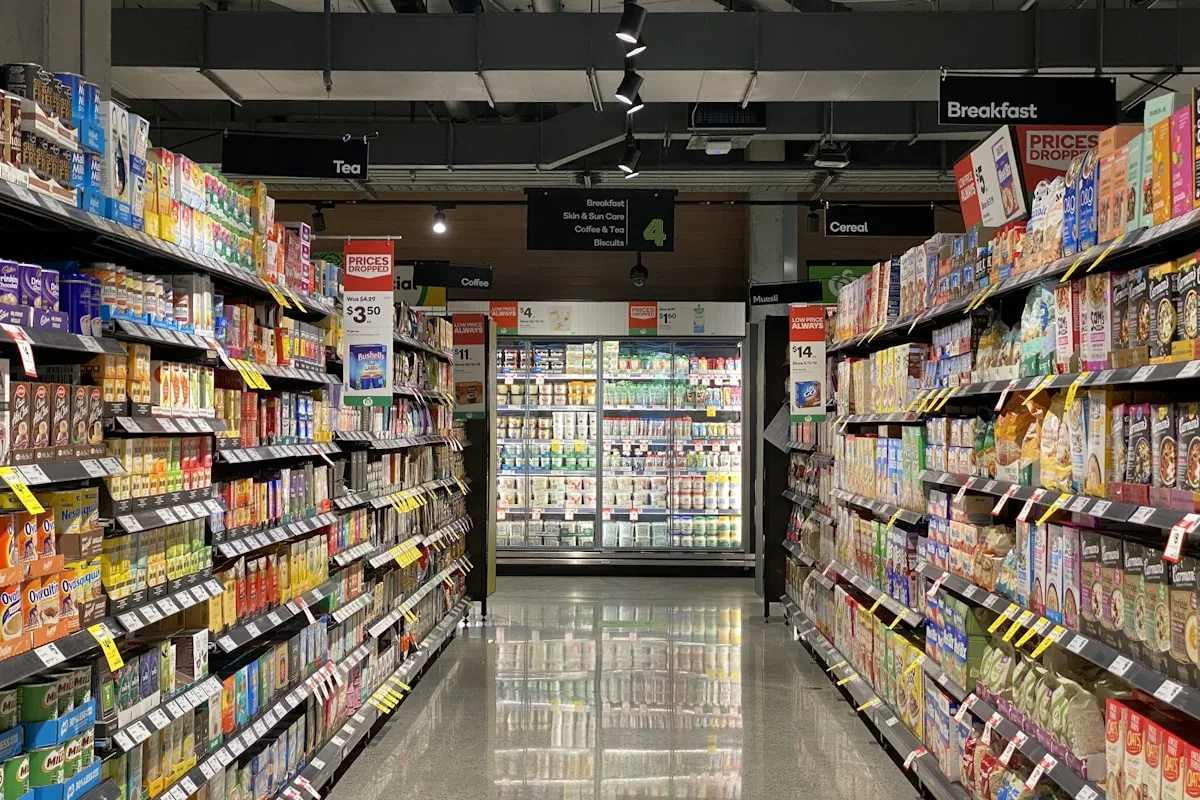 Walmart Great Value shelves